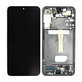 Schermo OLED per Samsung S22 Plus S906B, Phantom Black, Vetro touch con cornice