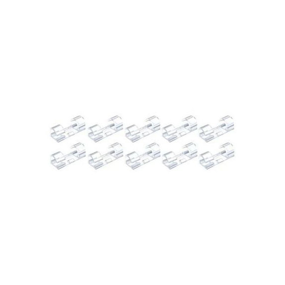 Set di 10 clip organizzacavi, Transparent, FixPremium