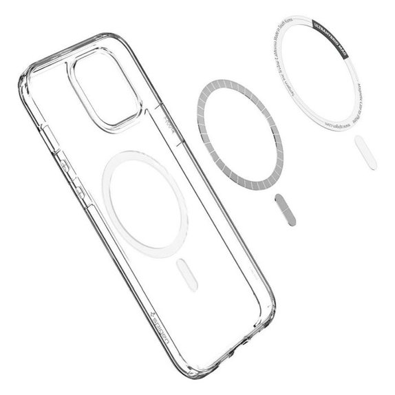 Custodia Ultra Hybrid con MagSafe per iPhone 12 Pro Max, White, Spigen