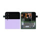 Schermo per Samsung Z Flip 4 F721B, Bora Purple, Vetro touch con cornice, External, GH97-27947B, Genuine Service Pack