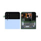 Schermo per Samsung Z Flip 4 F721B, Blue, Vetro touch con cornice, External, GH97-27947D, Genuine Service Pack