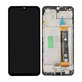 Schermo per Samsung A23 5G A236B, Black, Vetro touch con cornice, GH82-29734A, GH82-29735A, Genuine Service Pack