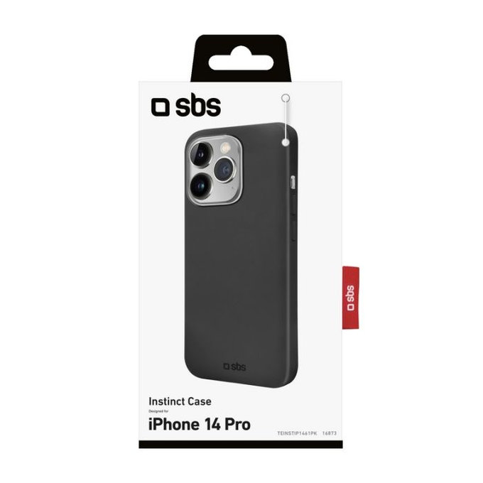 Custodia Instinct per iPhone 14 Pro, Black, SBS