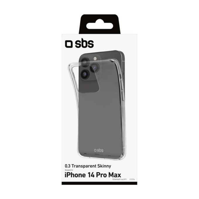 Custodia Skinny per iPhone 14 Pro Max, Transparent, SBS