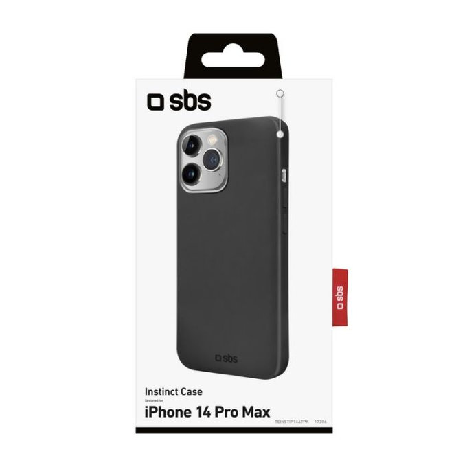Custodia Instinct per iPhone 14 Pro Max, Black, SBS