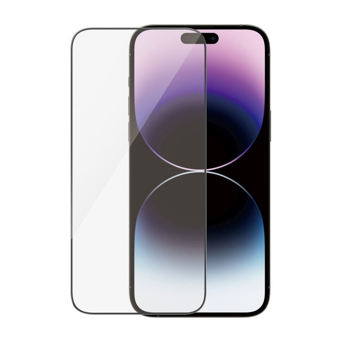 Vetro temperato UWF AB con applicatore per iPhone 14 Pro Max, Nero, PanzerGlass
