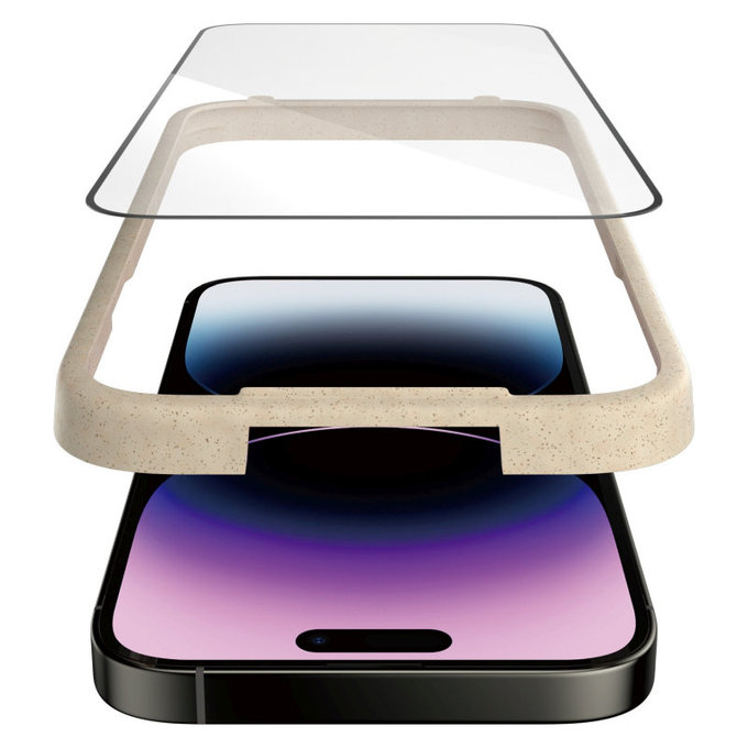 Vetro temperato UWF AB con applicatore per iPhone 14 Pro Max, Nero, PanzerGlass