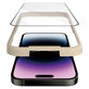 Vetro temperato UWF AB con applicatore per iPhone 14 Pro Max, Nero, PanzerGlass