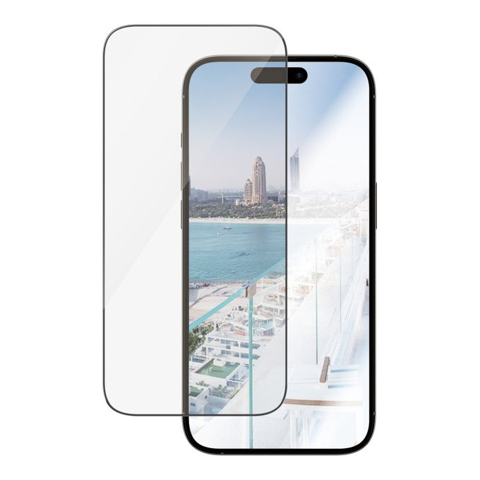 Vetro temperato UWF Anti-Reflective AB con applicatore per iPhone 14 Pro, Nero, PanzerGlass