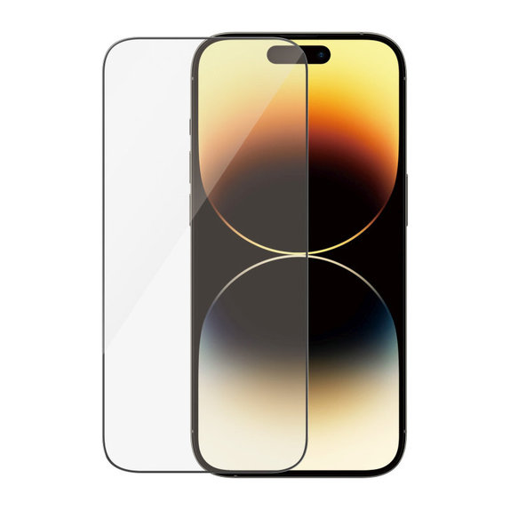 Vetro temperato UWF Anti-Reflective AB con applicatore per iPhone 14 Pro, Nero, PanzerGlass