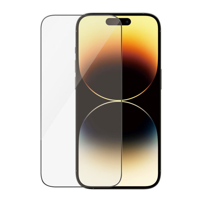 Vetro temperato UWF Anti-Reflective AB con applicatore per iPhone 14 Pro, Nero, PanzerGlass