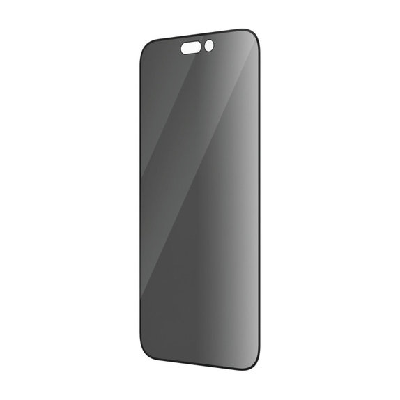 Vetro temperato UWF Privacy AB con applicatore per iPhone 14 Pro, Nero, PanzerGlass