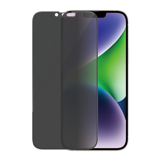 Vetro temperato UWF Privacy AB con applicatore per iPhone 14 Plus/13 Pro Max, Nero, PanzerGlass
