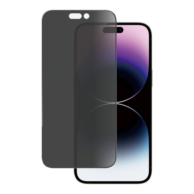 Vetro temperato UWF Privacy AB con applicatore per iPhone 14 Pro Max, Nero, PanzerGlass