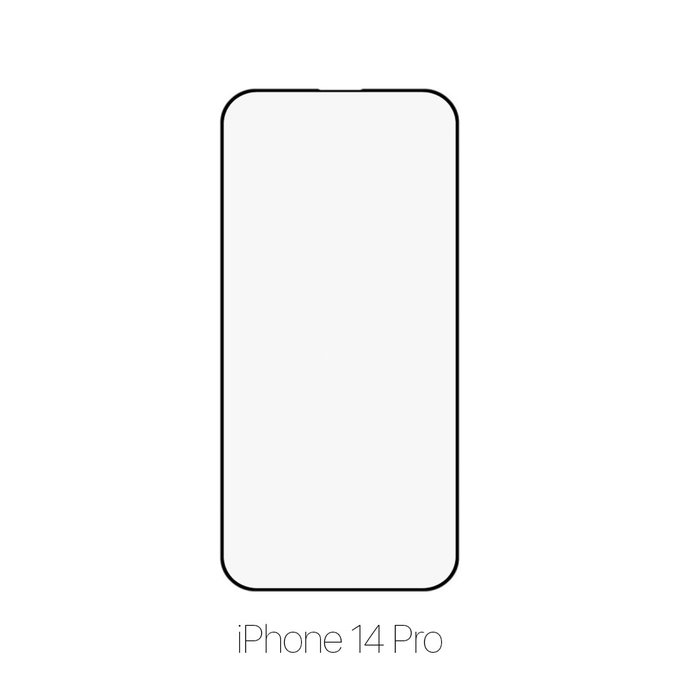 Vetro temperato FullCase per iPhone 14 Pro, FixPremium