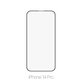 Vetro temperato FullCase per iPhone 14 Pro, FixPremium