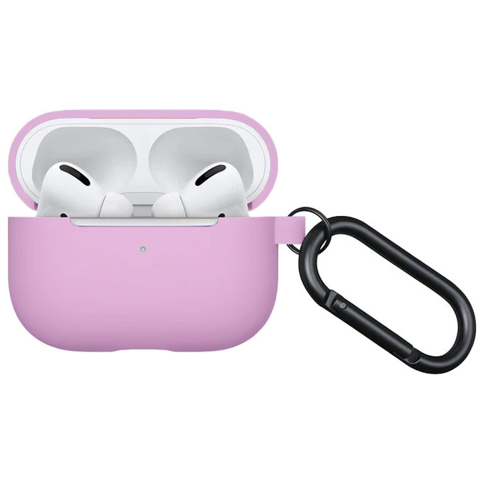 Custodia in silicone per AirPods Pro, Lila, FixPremium