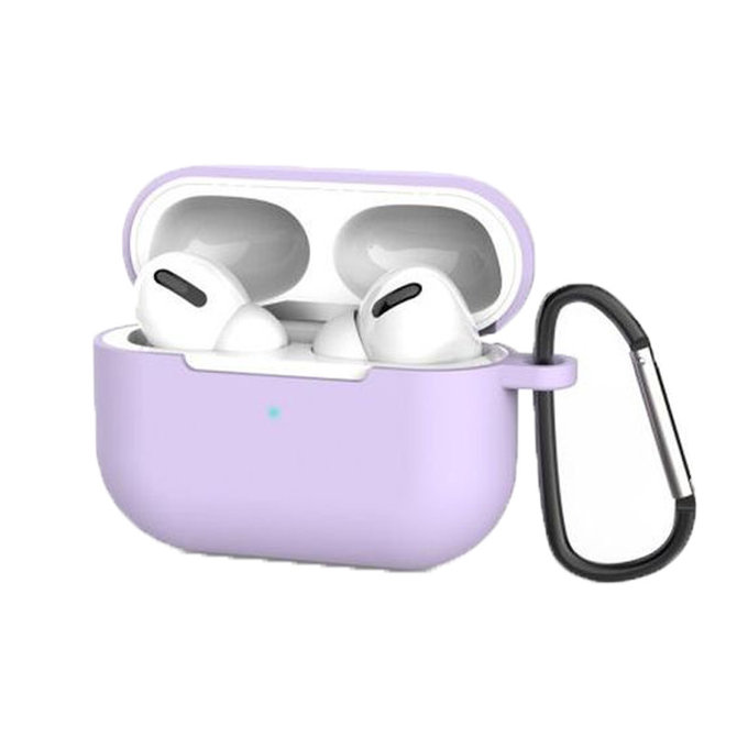 Custodia in silicone per AirPods Pro, Lila, FixPremium