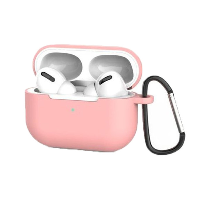 Custodia in silicone per AirPods Pro, Pink, FixPremium