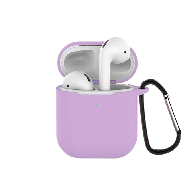 Custodia in silicone per AirPods 1 e 2, Lila, FixPremium