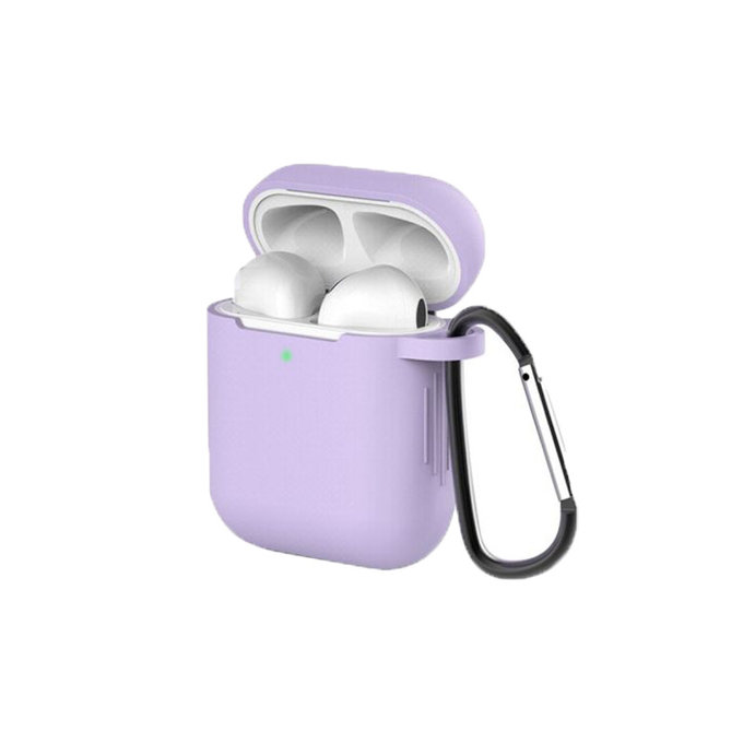 Custodia in silicone per AirPods 1 e 2, Lila, FixPremium