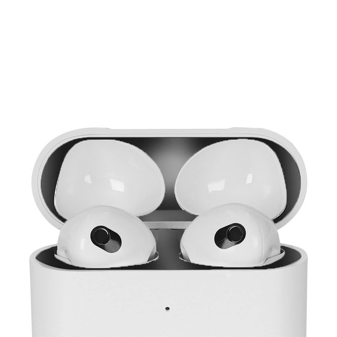 Sticker antipolvere per AirPods 3, Black, FixPremium