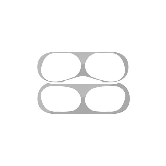 Sticker antipolvere per AirPods Pro, Silver, FixPremium