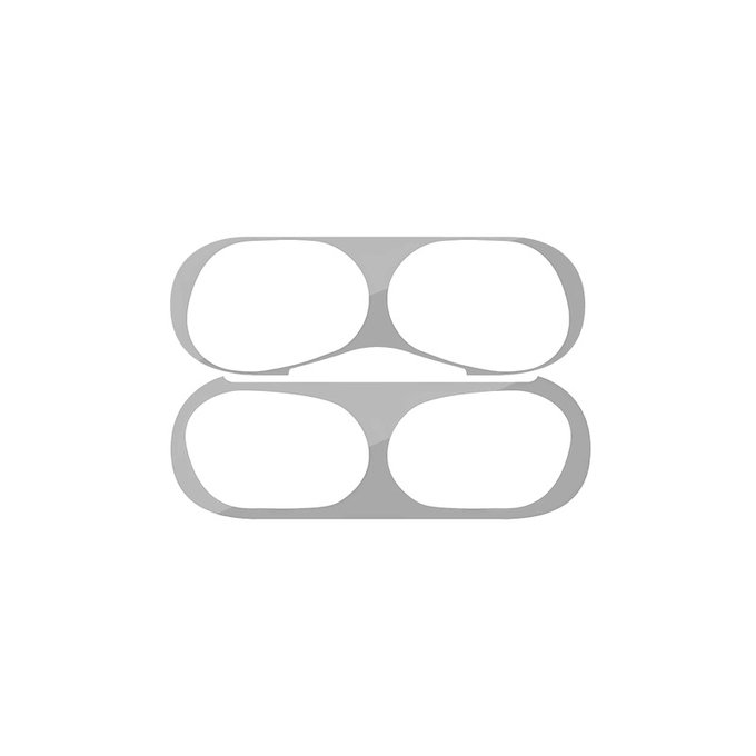 Sticker antipolvere per AirPods Pro, Silver, FixPremium