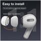 Set di gommini per AirPods Pro 3pcs L, M, S, White, FixPremium