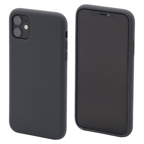 Custodia in silicone per iPhone 11, Space Grey, FixPremium