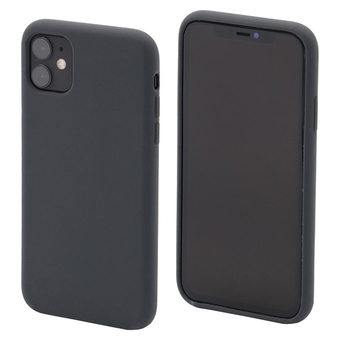 Custodia in silicone per iPhone 11, Space Grey, FixPremium