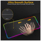 Tappetino per mouse e tastiera con RGB 90x40cm, Black, FixPremium