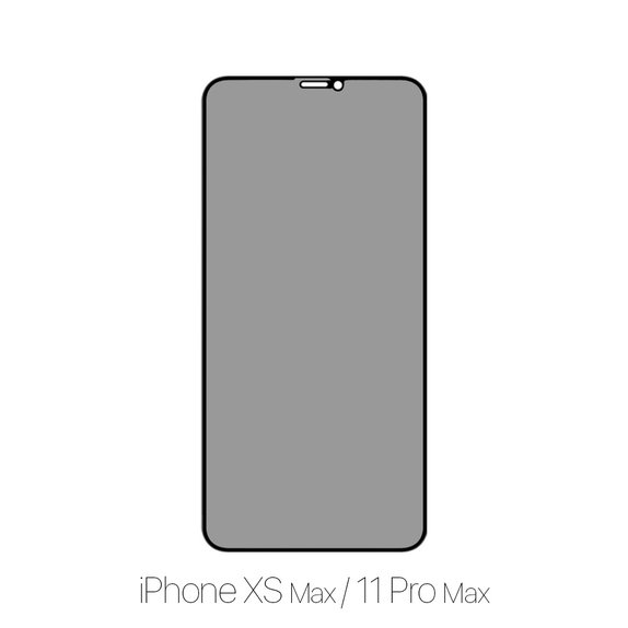 Vetro temperato Privacy Anti-Spy per iPhone XS Max, 11 Pro Max, FixPremium