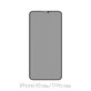 Vetro temperato Privacy Anti-Spy per iPhone XS Max, 11 Pro Max, FixPremium