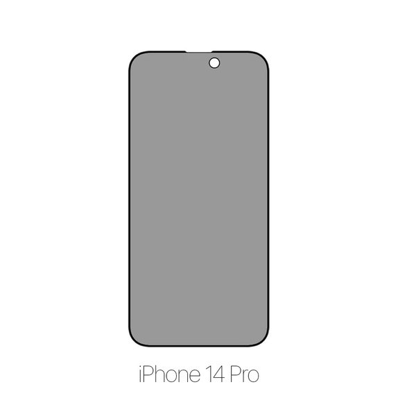 Vetro temperato Privacy Anti-Spy per iPhone 14 Pro, FixPremium