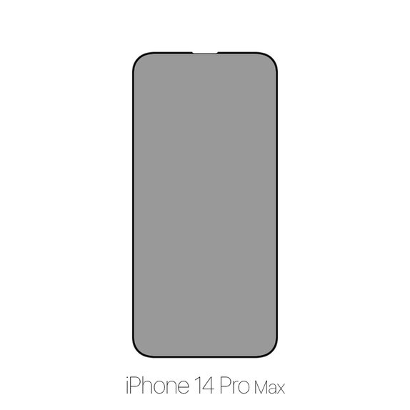Vetro temperato Privacy Anti-Spy per iPhone 14 Pro Max, FixPremium