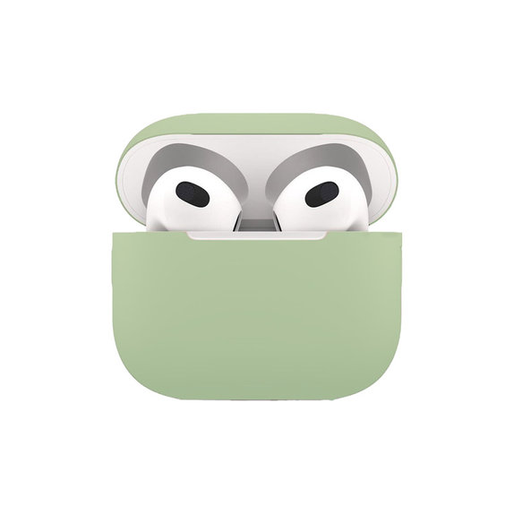 Custodia in silicone per AirPods 3, Green, FixPremium