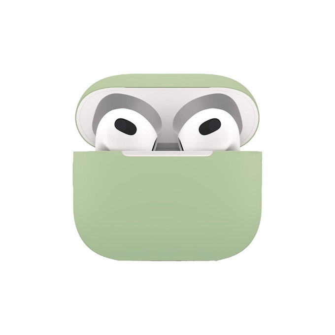 Custodia in silicone per AirPods 3, Green, FixPremium