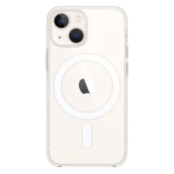 Custodia in silicone con MagSafe per iPhone 13 mini, Transparent, FixPremium