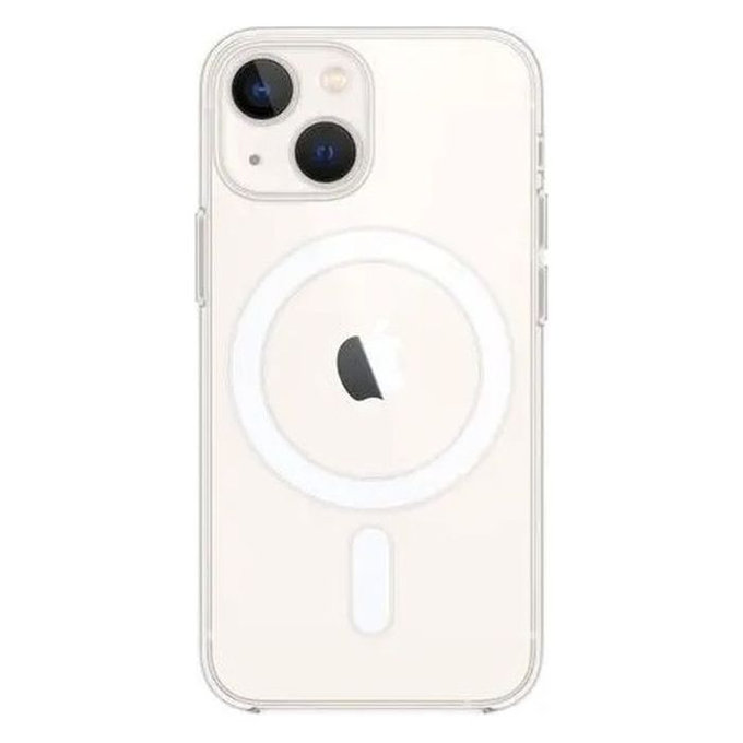 Custodia in silicone con MagSafe per iPhone 13 mini, Transparent, FixPremium