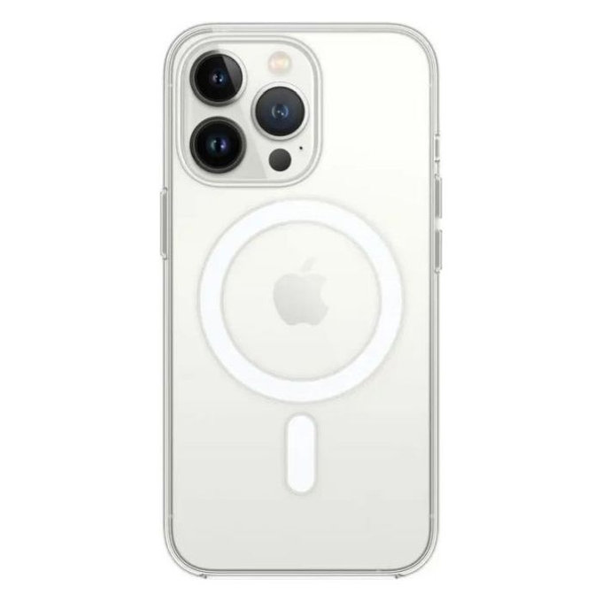 Custodia in silicone con MagSafe per iPhone 13 Pro, Transparent, FixPremium
