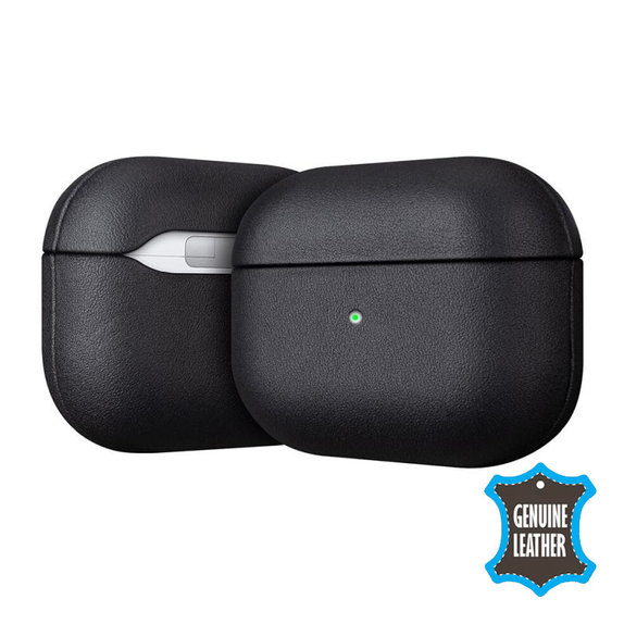 Custodia in pelle per AirPods 3, Black, FixPremium