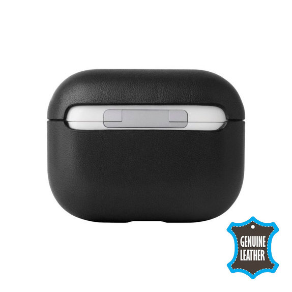 Custodia in pelle per AirPods 3, Black, FixPremium