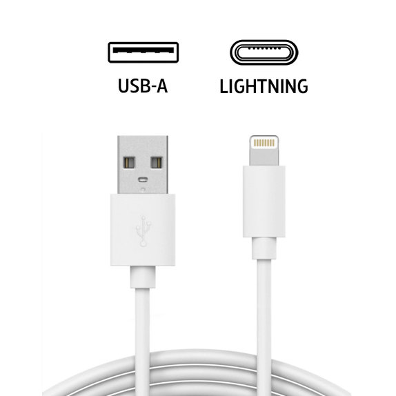 Cavo da Lightning a USB 2m, Bulk, Compatibile con Apple