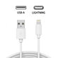 Cavo da Lightning a USB 2m, Bulk, Compatibile con Apple