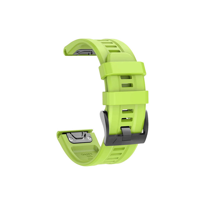 Cinturino in silicone per Garmin QuickFit 22mm, Green, FixPremium
