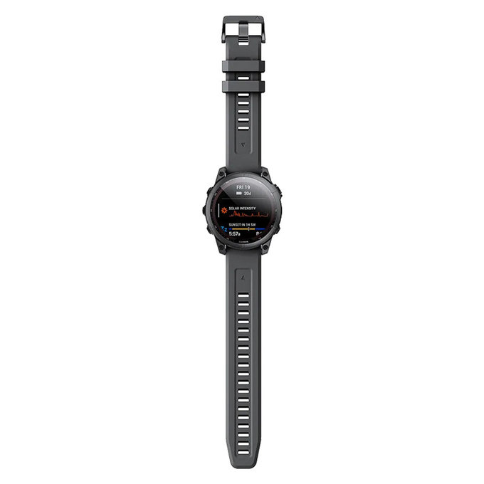 Cinturino in silicone per Garmin QuickFit 22mm, Black, FixPremium