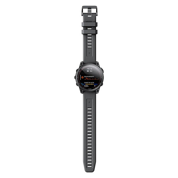 Cinturino in silicone per Garmin QuickFit 26mm, Black, FixPremium
