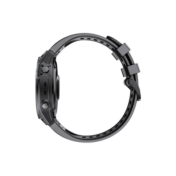 Cinturino in silicone per Garmin QuickFit 26mm, Black, FixPremium
