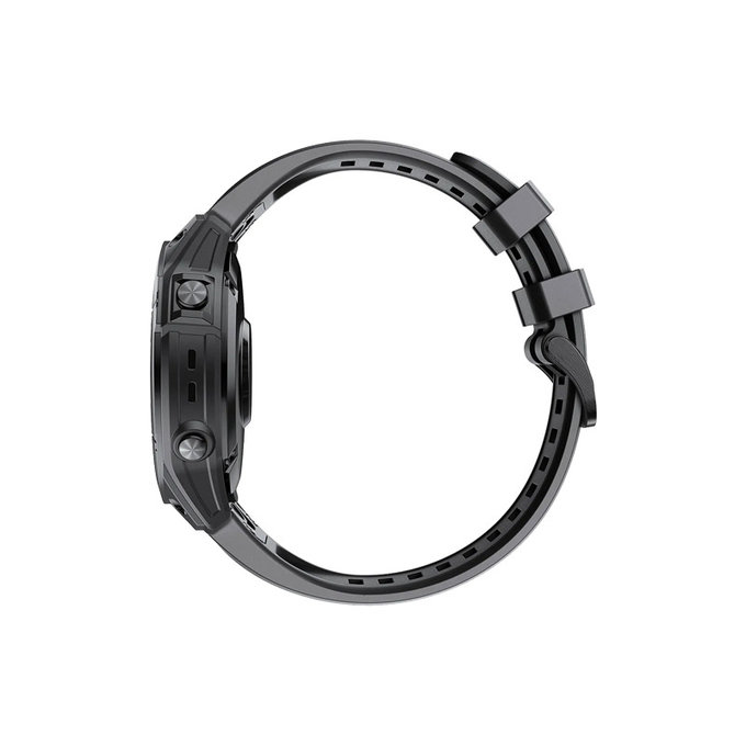 Cinturino in silicone per Garmin QuickFit 26mm, Black, FixPremium